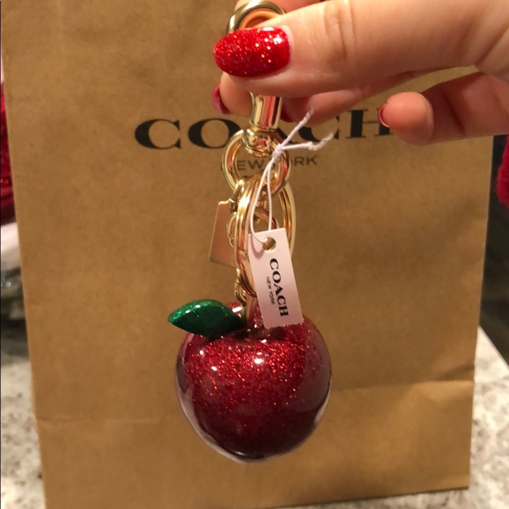 Coach Apple bag charm